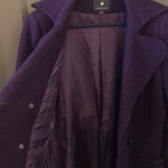 Purple Button Down Coat - Picture 7 of 7